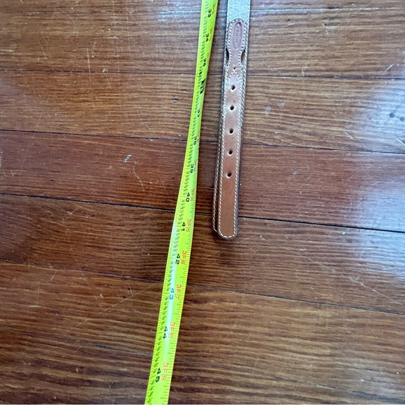 Vintage Jordache Brown Leather Belt Size 36 - Picture 10 of 12